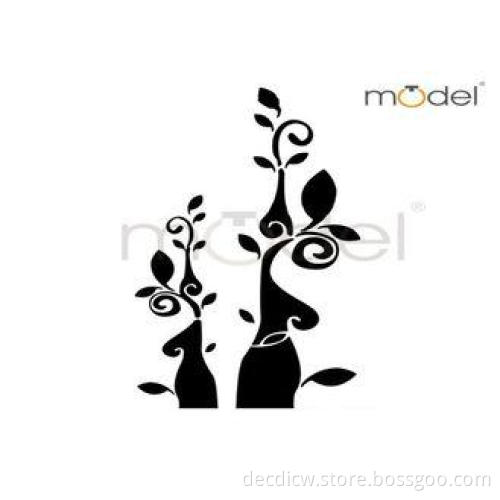 Creatcive Acrylic Removable mirrored Wall Stickers Plant Sh